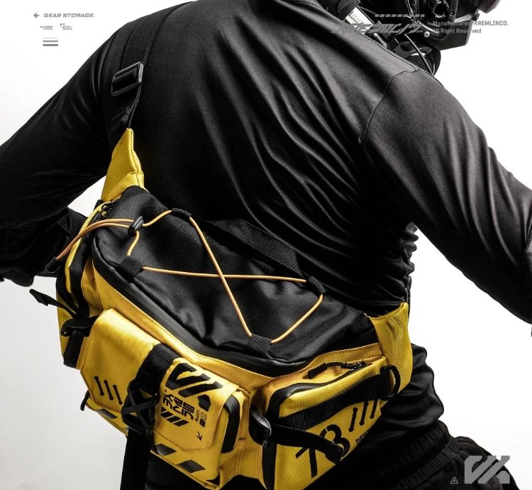 Kremlin Cyrax Waistbag Double Strap Sling Bag - Yellow