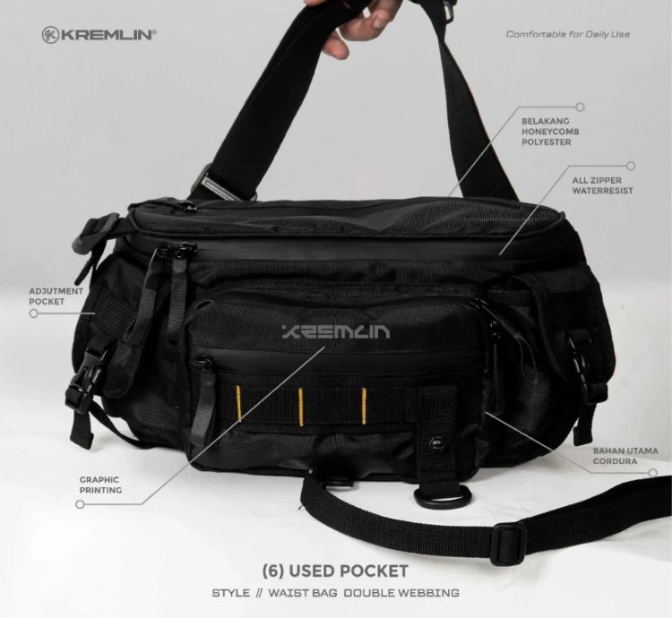 Kremlin Double Strap Waist Bag - Kojima