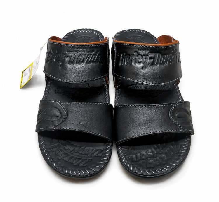 Premium Handmade Genuine Leather Sandals In Black 1