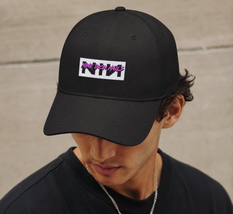 Nine Inch Nails Hat Nin Logo Forest Green Adjustable Baseball Cap For Rock Music Fans
