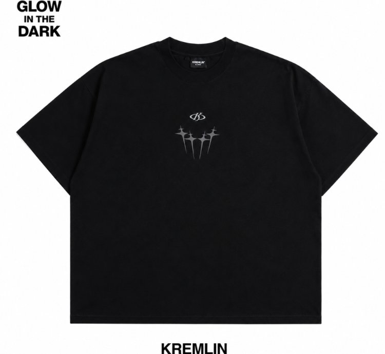 Kremlin Boxy Glow T-shirt Black - Rise