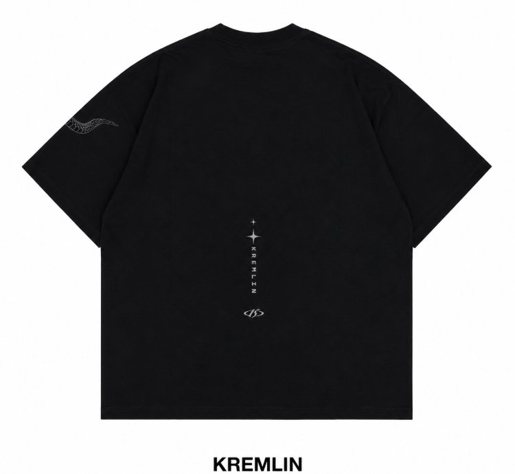 Kremlin Cobra - Oversized Glow In The Dark Relaxed Fit Black