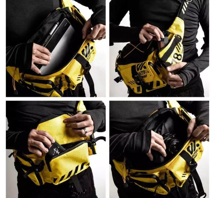 Kremlin Double Strap Waist Bag Cyrax Yellow