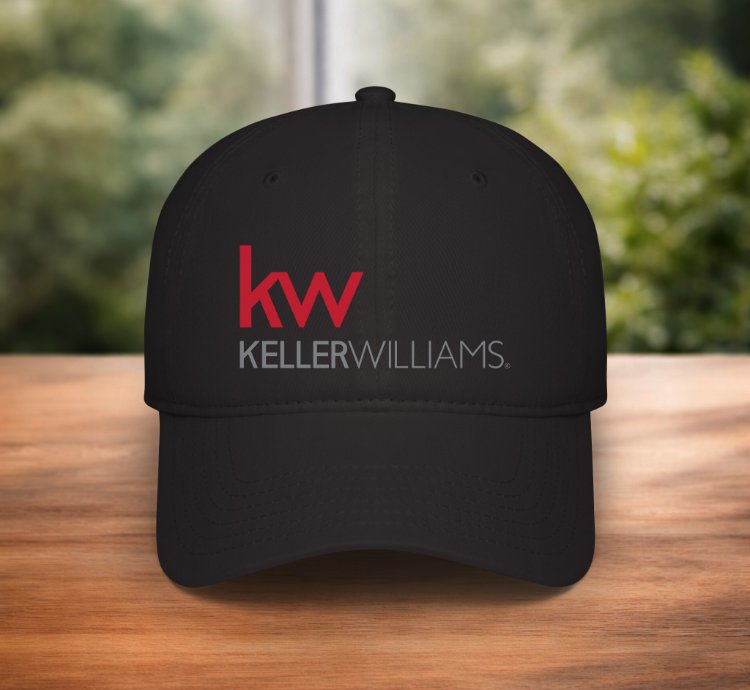 Kw Keller Williams Logo Cap Classic Black Adjustable Real Estate Baseball Hat