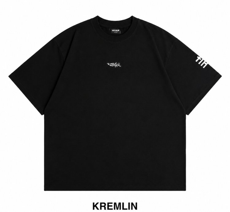 Kremlin Groove - T-shirt Oversized Relaxed Fit Black Puff