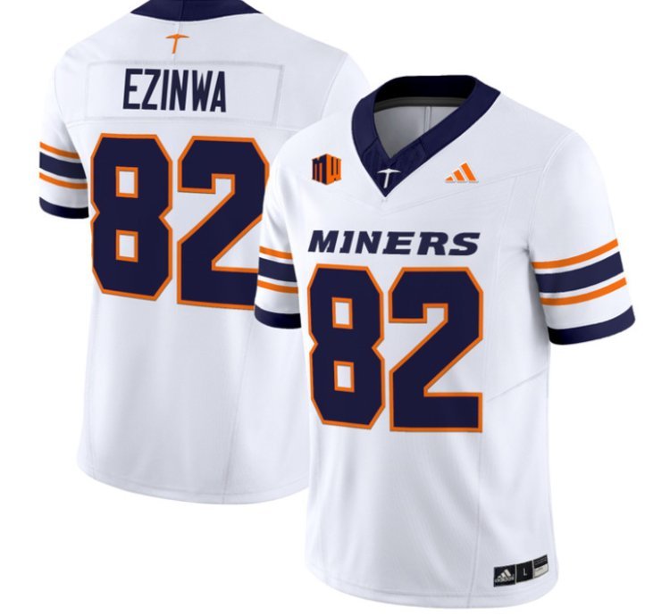 Judah Ezinwa 82 Utep Miners Football Jersey 2016 Vapor Limited All Stitched