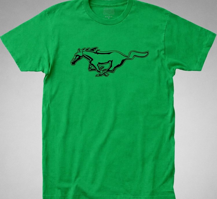 Mustang Irish Green T-shirt Muscle Car Auto Shelby Boss Automobile Classic 70s 80s Horse