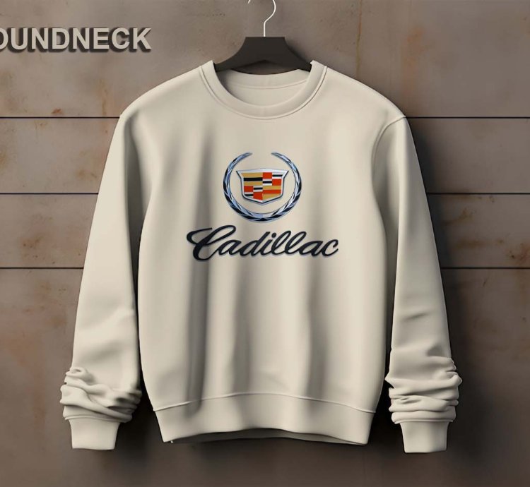 Cadillac Logo Sweatshirt Elegant Design Us Size