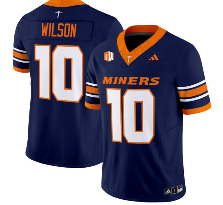 Jayden Wilson Jersey 10 Utep Miners 2016 Vapor Limited Stitched Navy