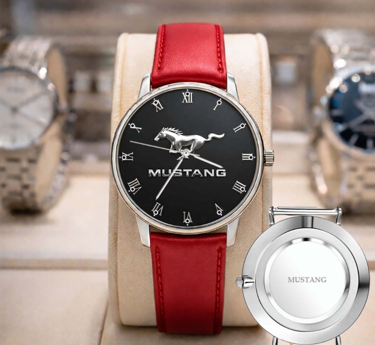 Ford Mustang American Flag Mf69 Sport Metal Watch