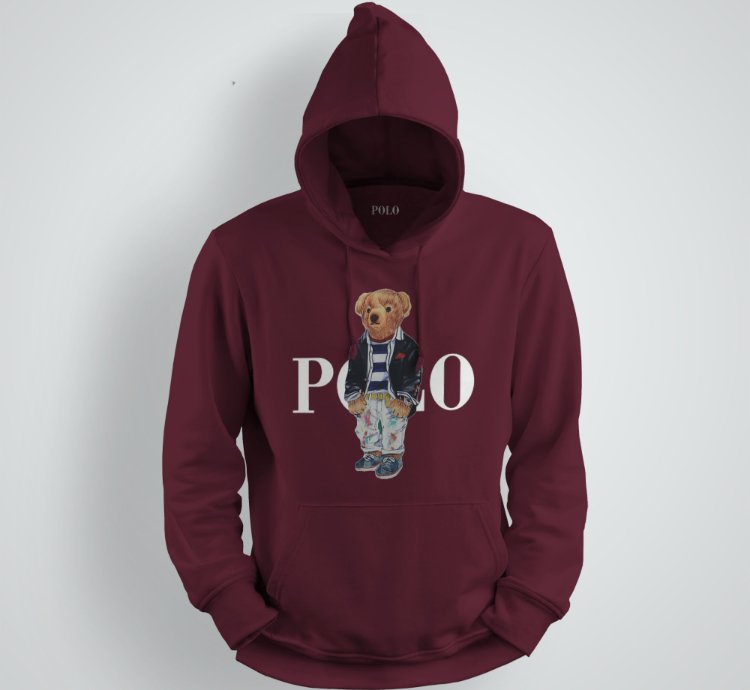 Hoodie Polo Ralph Lauren Polo Bear Fleece Maroon