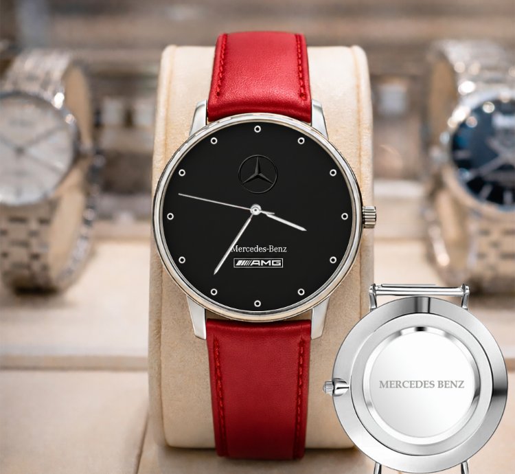 Mercedes Benz Logo Blue Series Sport Metal Watch Mb1