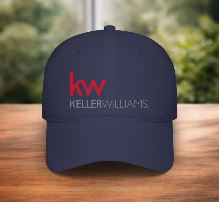 Kw Keller Williams Logo Cap Classic Navy Adjustable Real Estate Baseball Hat