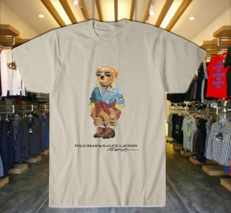 Polo Bear Shirt T Shirt Custom Bear Sand Usa Size