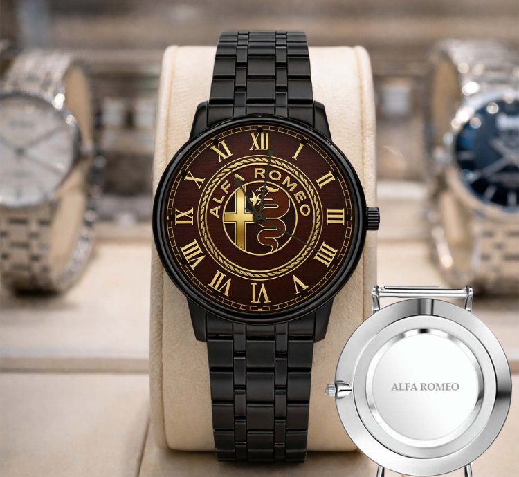 Alfa Romeo Logo Sport Metal Watch