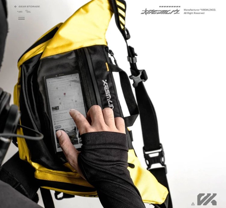Kremlin Cyrax Waistbag Double Strap Sling Bag - Yellow