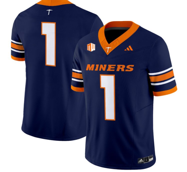 Team Jersey 1 Utep Miners 2016 Vapor Limited Stitched Navy