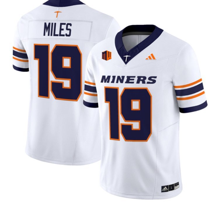 Sterling Miles 19 Utep Miners Football Jersey 2016 Vapor Limited All Stitched