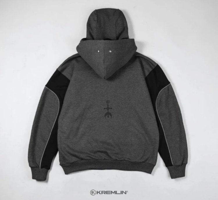 Kremlin - Eclipse Balaclava Zipper Hoodie Darkpoetic Series - Misty Gray