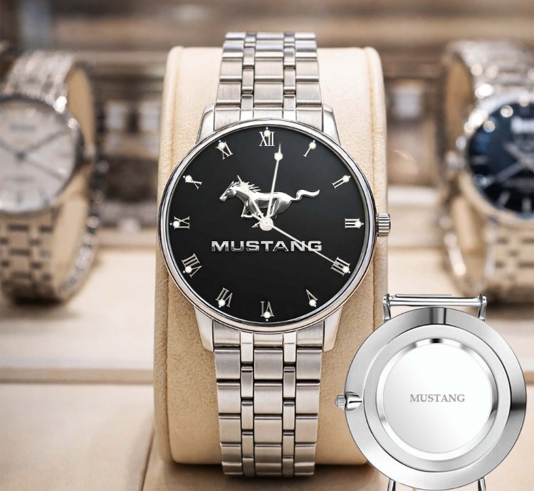 Ford Mustang American Flag Mf69 Sport Metal Watch