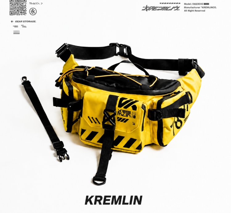 Kremlin Cyrax Waistbag Double Strap Sling Bag - Yellow