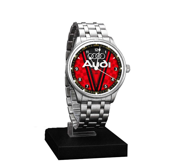 Audi Super Car Watch Inspired Automotive Sportcar Red Dial Watches