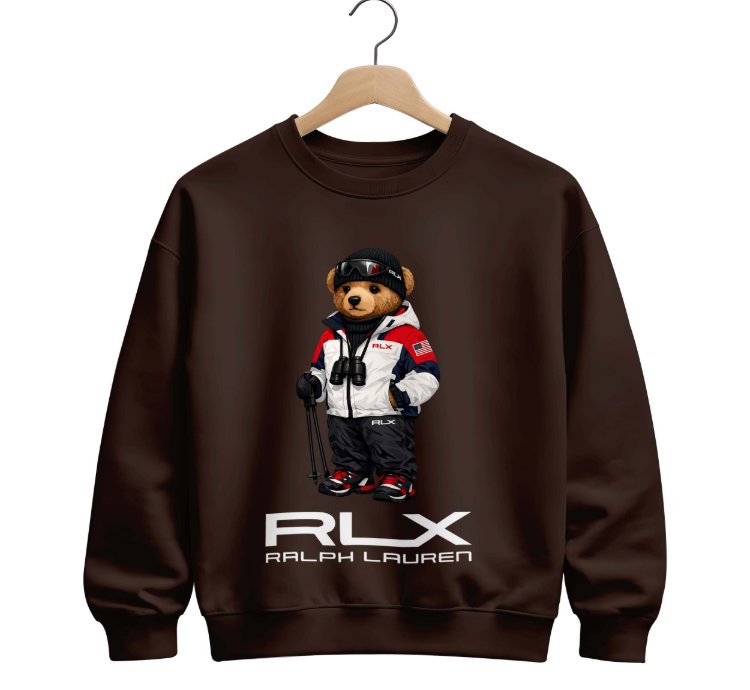 Polo Bear Sweatshirt Sky Rlx Size Usa