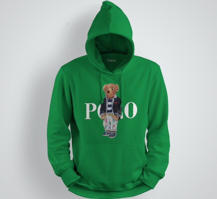 Hoodie Polo Ralph Lauren Polo Bear Fleece Irish Green