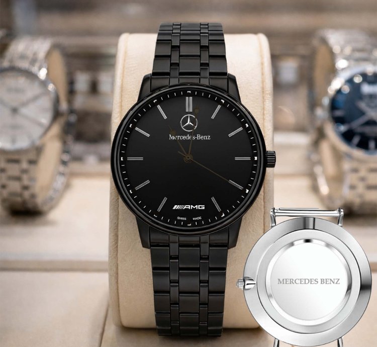 Mercedes Benz Matic Analog Watch Stainless Steel Mens - Mer2r