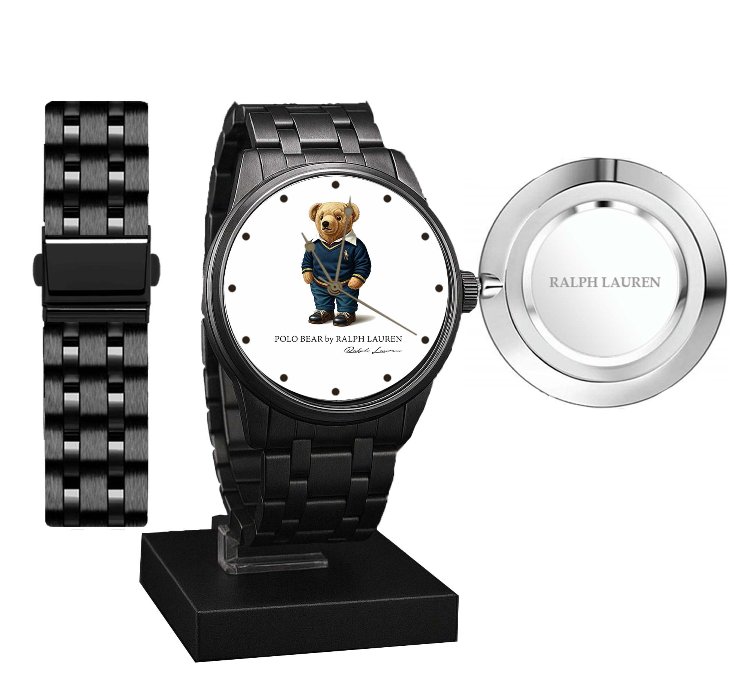 Polo Watch Luxury Preppy Bear Design With