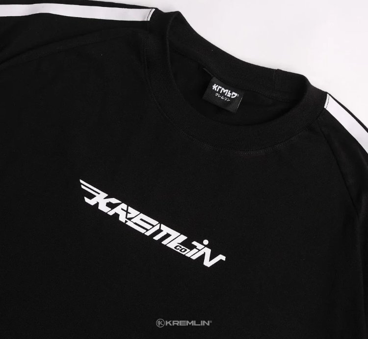 Kremlin Run 99 - Oversized Relaxed Fit Black T-shirt