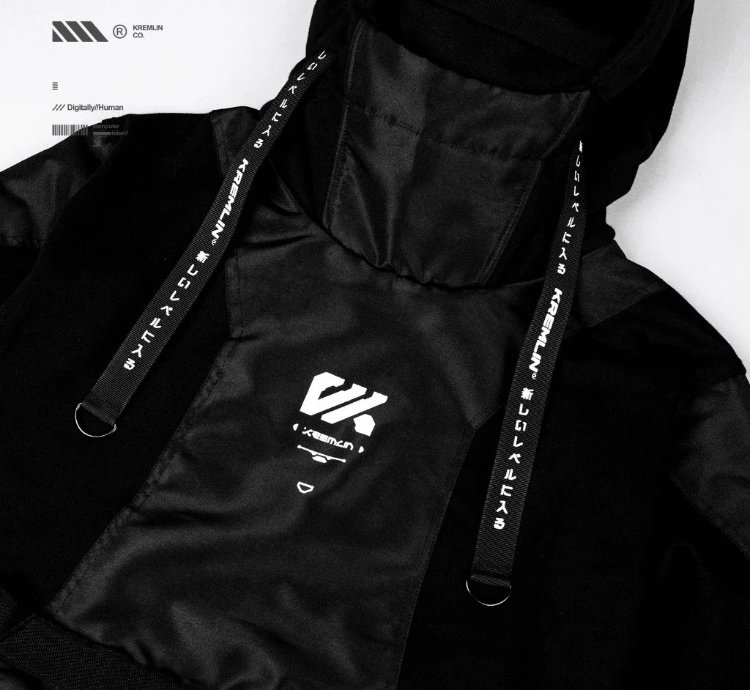 Kremlin Hayabusa - Cyber techwear Pullover Hoodie