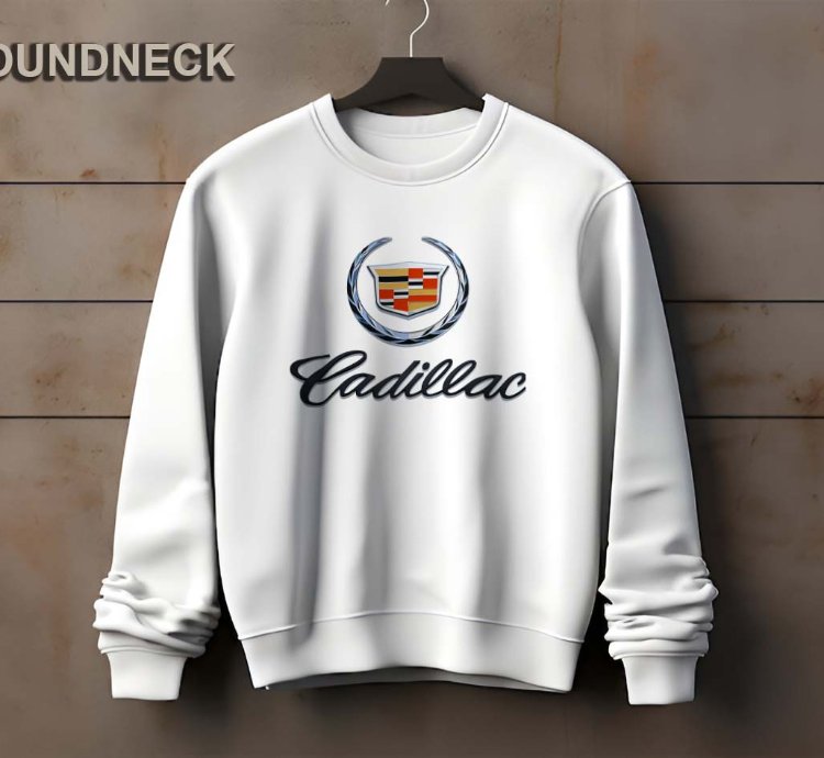 Cadillac Logo Sweatshirt Elegant Design Us Size