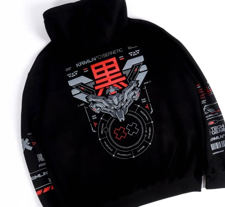 Kremlin Crimson - Cybernetic Pullover Hoodie