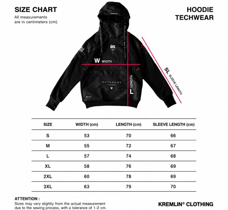 Kremlin Hayabusa - Cyber techwear Pullover Hoodie