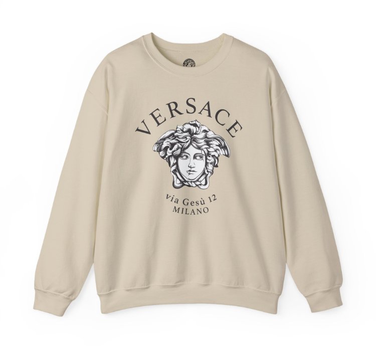 Versace Milano Sand Sweatshirt - Size Usa