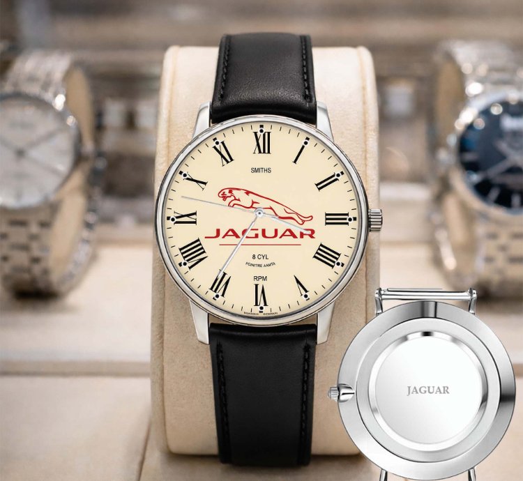 Jaguar Watch Luxury Leather Strap Watch