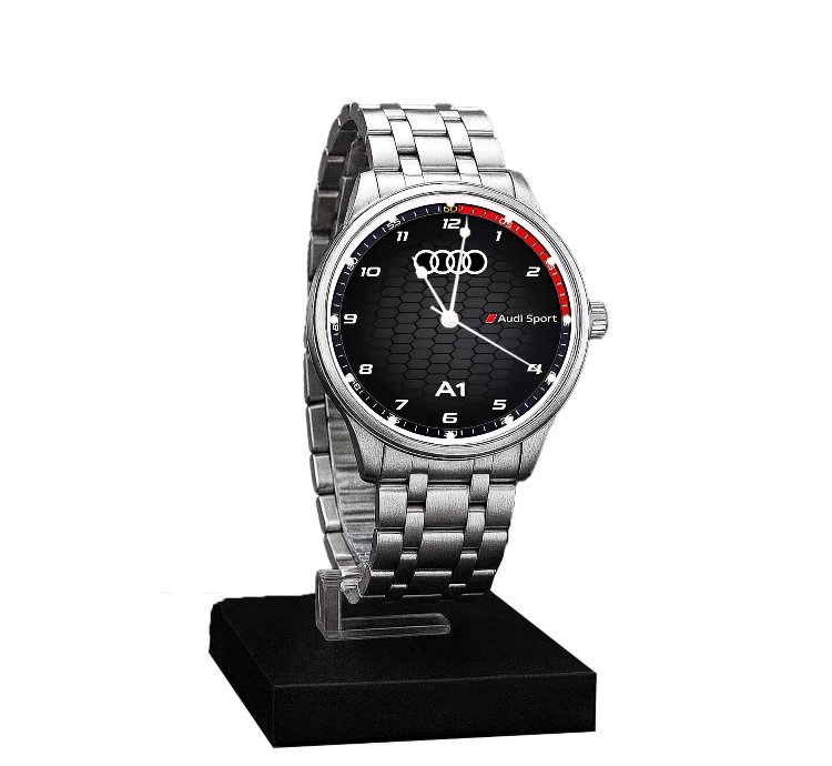 Luxury Audi Sport Logo Watch Super Car Inspired Automotive Stainless Steel