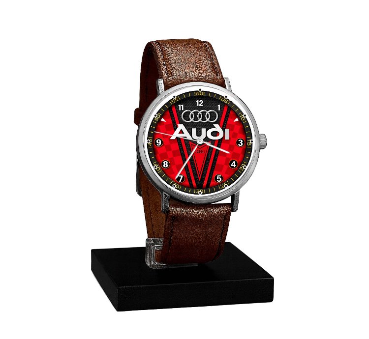 Audi Super Car Watch Inspired Automotive Sportcar Red Dial Watches