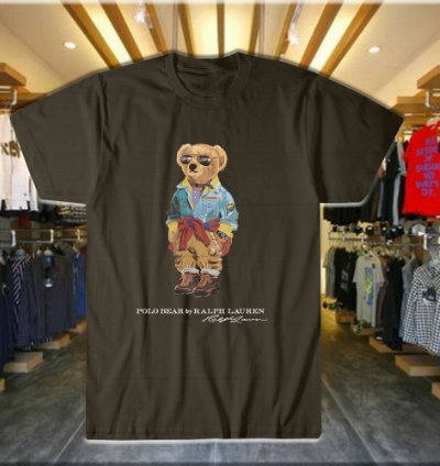 Polo Bear Shirt T Shirt Custom Black Bear Usa Size