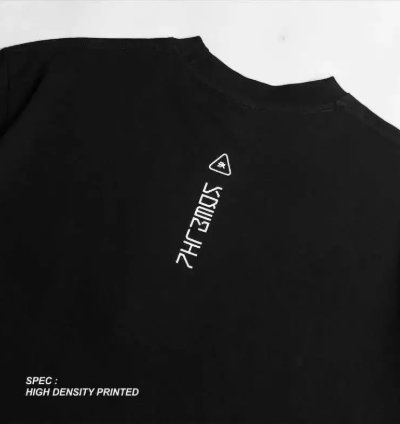 Kremlin Toshi - Oversized Relaxed Fit Black Puff T-shirt