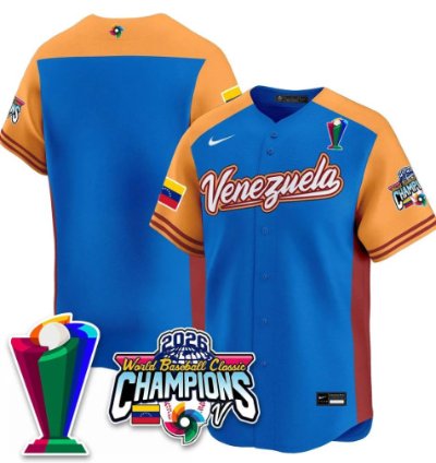 Team Venezuela Baseball Jersey 2026 World Baseball Classic Champions Limited Stitched