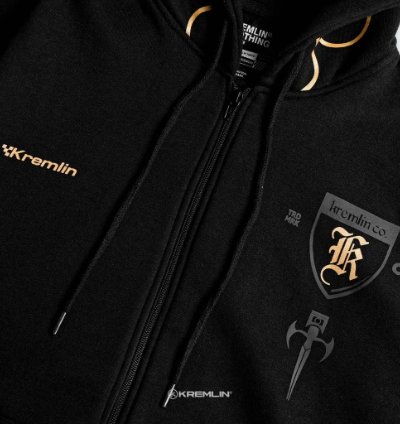 Kremlin Ghost - Zipper Hoodie Ironhorse Series Black