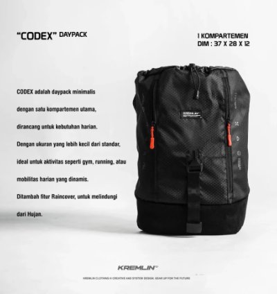 Remlin Techwear Daypack - Codex