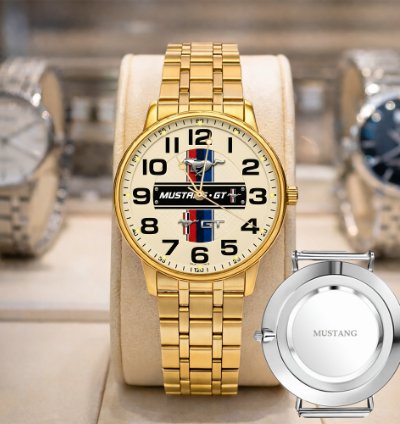 Ford Mustang Clasik Sport Metal Watch