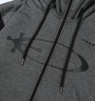 Kremlin - Eclipse Balaclava Zipper Hoodie Darkpoetic Series - Misty Gray