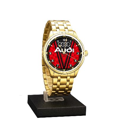 Audi Super Car Watch Inspired Automotive Sportcar Red Dial Watches