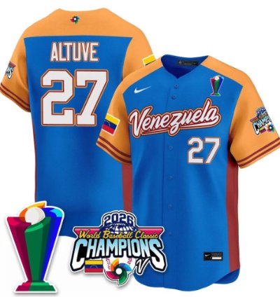 Altave 27 Venezuela Baseball Jersey 2026 World Baseball Classic Champions Limited Stitched