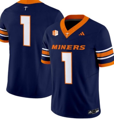 Team 1 Utep Miners Football Jersey 2016 Vapor Limited All Stitched