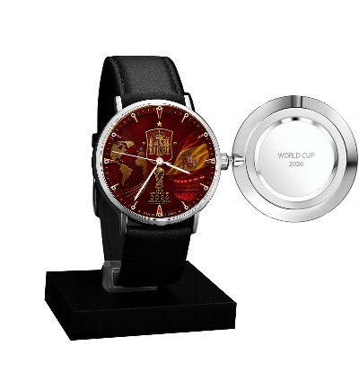 Spanish Team Logo Watch 2026 World Cup Elegant Design Suitable For Spanish Football Team Supporters
